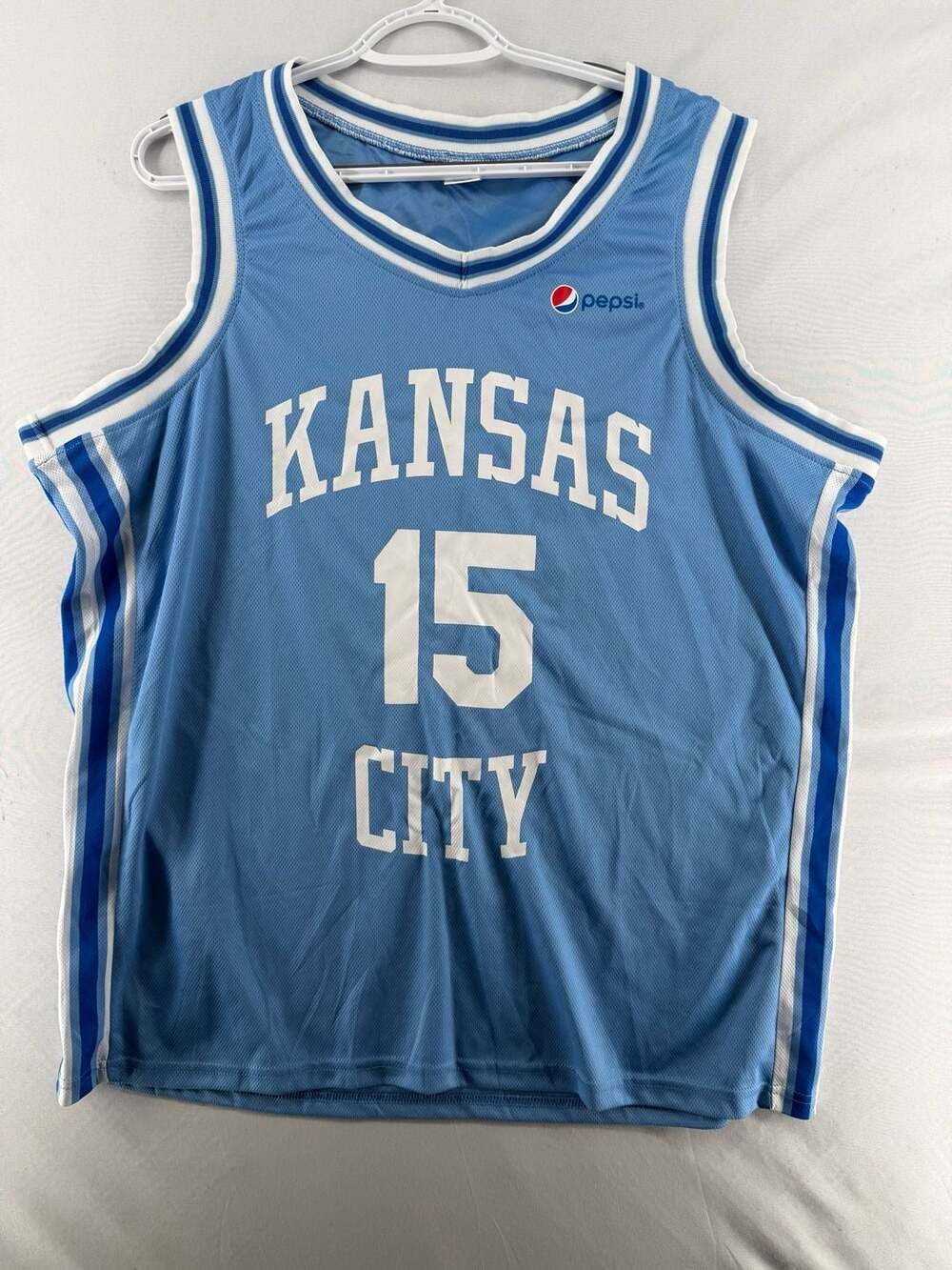 1336 XL Kansas City Royals Pepsi Promotional Basketball Jersey Powder Blue